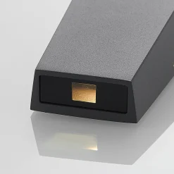 LED-ulkoseinävalaisin Dagur, tummanharmaa
