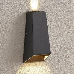 LED-ulkoseinävalaisin Dagur, tummanharmaa