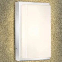 LED-ulkoseinävalaisin Julea, ruostumaton teräs, lasi