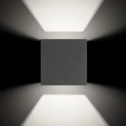LED-ulkoseinävalaisin 5080 up/down grafiitti