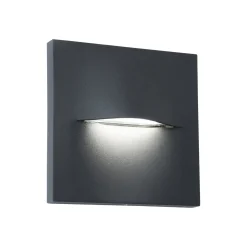 LED-ulkoseinävalaisin Vita, tummanharmaa, 14 x 14 cm