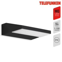 LED-ulkoseinävalo Bergen kääntyvä, musta 4 000 K