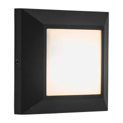 LED-ulkoseinävalo Helena eteen valaiseva 10cm must