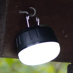 LED-ulkovalaisin 850948, musta/valkoinen, Ø 7 cm, muovi