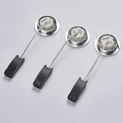 LED upotettava valaisin Andrej, pyöreä, alumiini, 3 kpl:n sarja