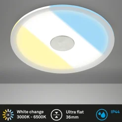 LED upotettu kattovalaisin 784 IP44 CCT Kytkin Ø 17cm
