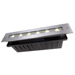 LED upotettu lattiavalaisin Jeremia, 32,8cm, lämmin valkoinen
