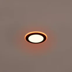 LED-uppoalasvalo Argus RGBW kaukosäädin Ø8cm musta