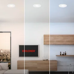 LED-uppokohdevalo 7605 IP44, 3 kpl, CTS, valkoinen