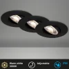 LED-uppokohdevalo 7602 3x, IP65, 3 000 K, musta