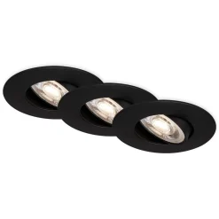 LED-uppokohdevalo 7602 3x, IP65, 3 000 K, musta