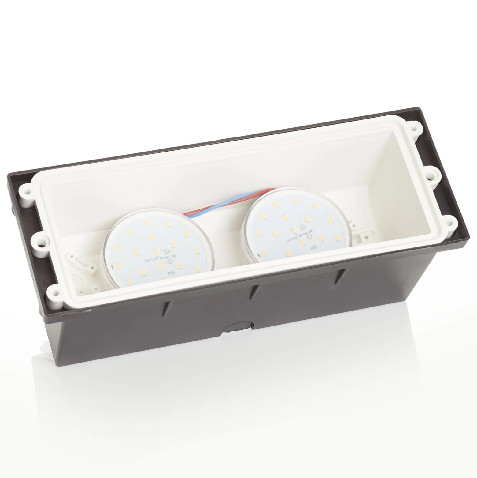 LED-uppovalaisin Leti 300-VP musta 2x3W CCT