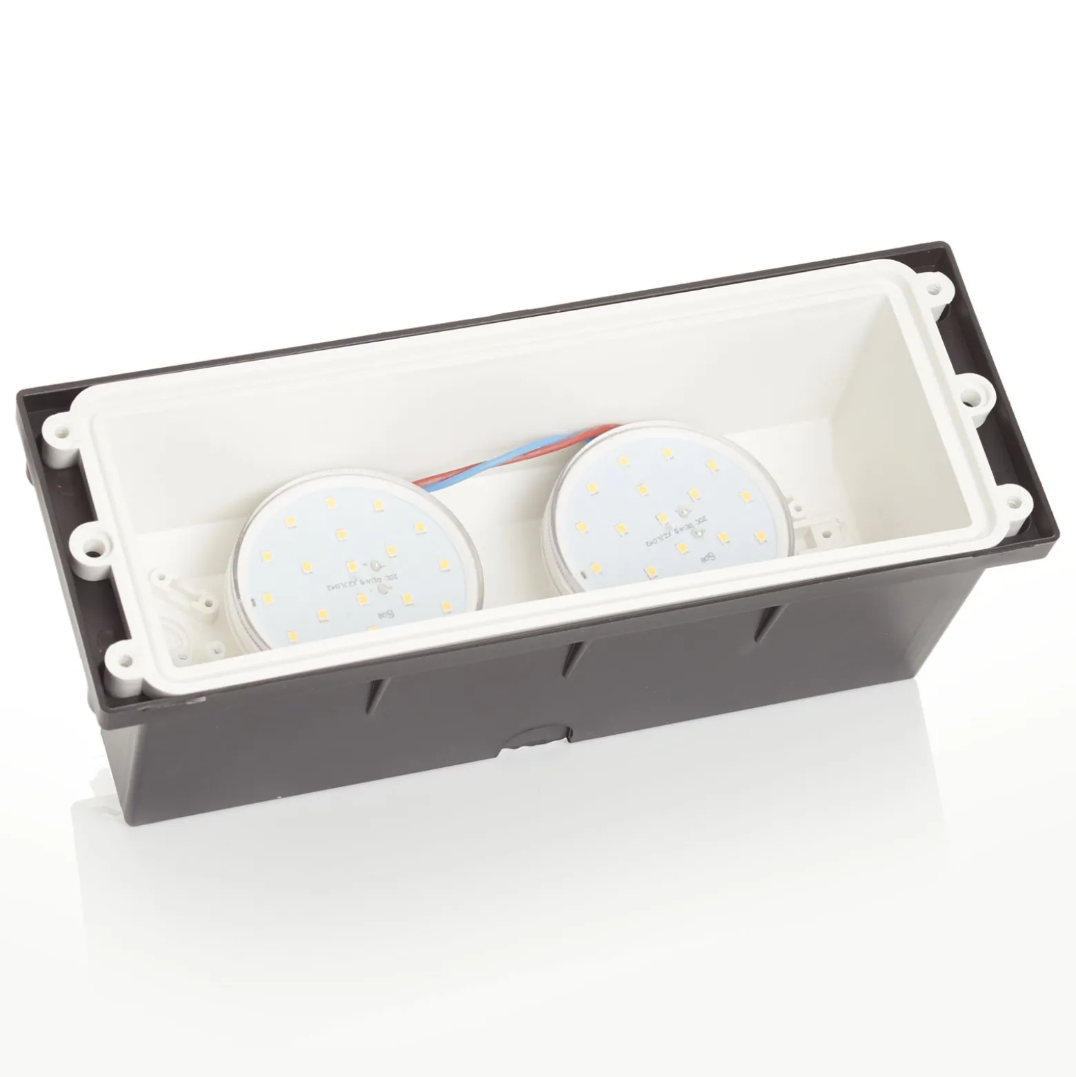LED-uppovalaisin Leti 300-VP musta 2x3W CCT