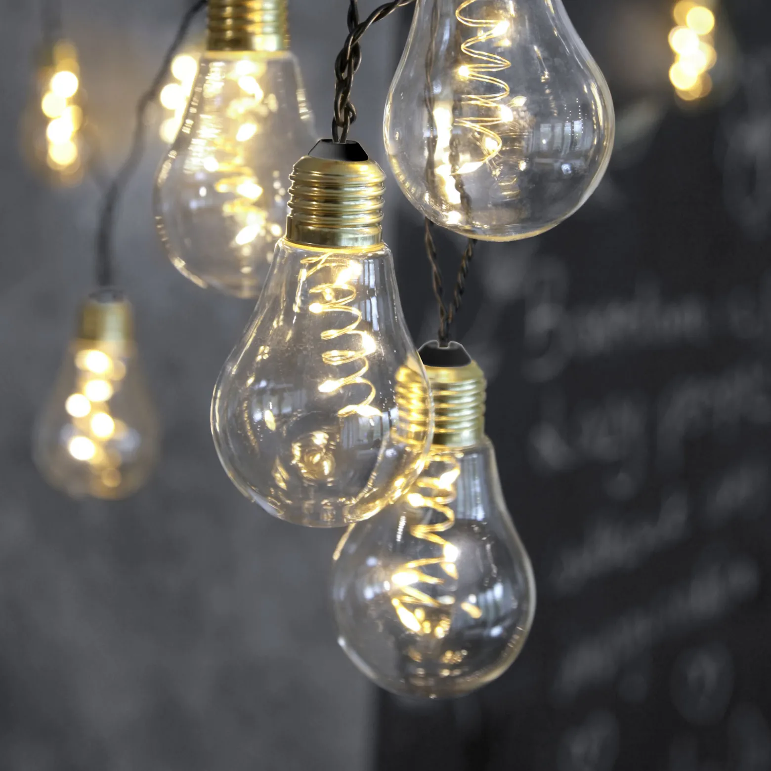 LED-valoketju Glow lasia, kirkas