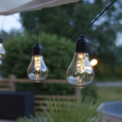 LED-valoketju Glow, paristokäyttöinen, kirkas