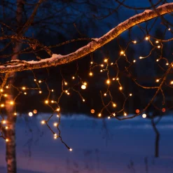 LED-valoverho Chrissline Extra, 100 LEDiä, 2300 K