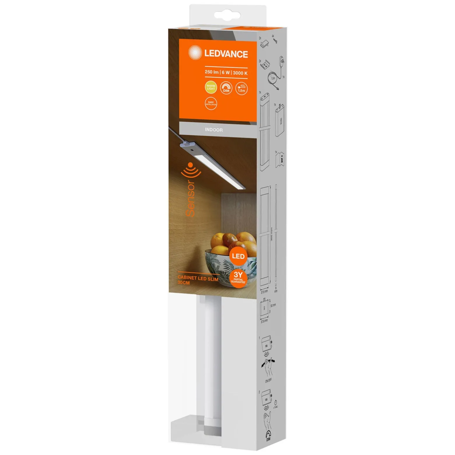 LEDVANCE Cabinet Slim -LED-kaapinalusvalaisin 30cm