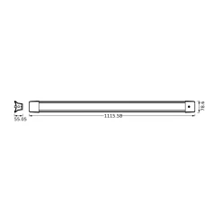LEDVANCE LED-riippuvalaisin Office Line 840 pituus 112 cm, valkoinen
