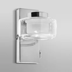 LEDVANCE LED-seinävalaisin Orbis Flame, 1-valo, kromi, IP44