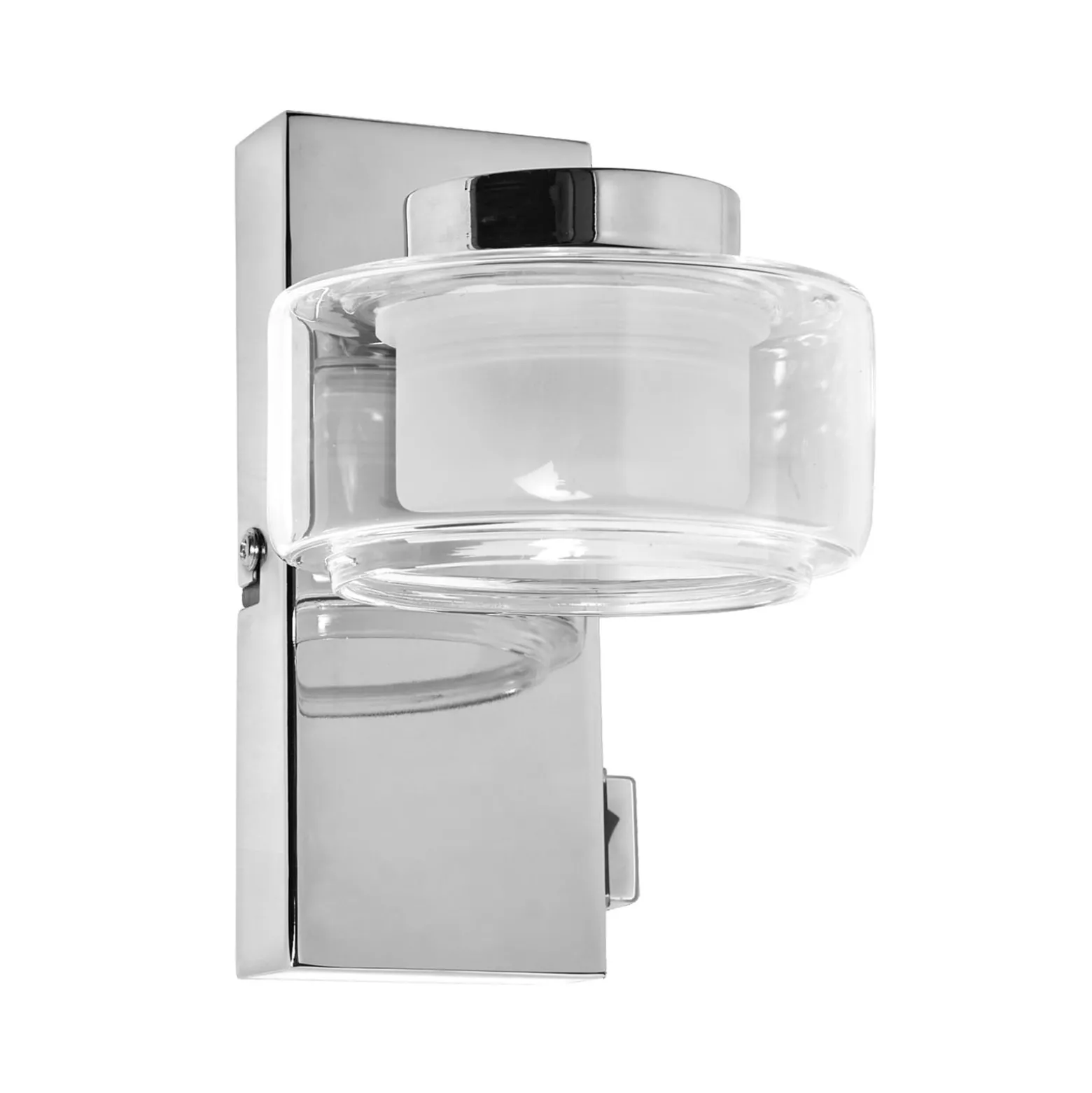 LEDVANCE LED-seinävalaisin Orbis Flame, 1-valo, kromi, IP44