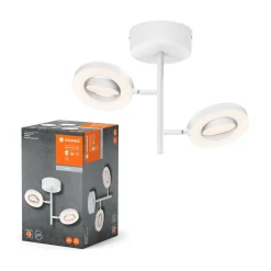 LEDVANCE Saturn LED-kattovalaisin, 2-valo, CCT, korkea, valkoinen
