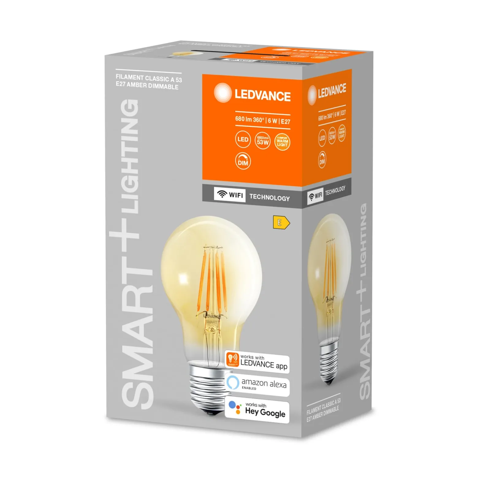 LEDVANCE SMART+ WiFi E27 6W Classic gold 2 400 K