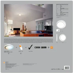 LEDVANCE SMART+ WiFi Orbis Moon CCT 48 cm harmaa