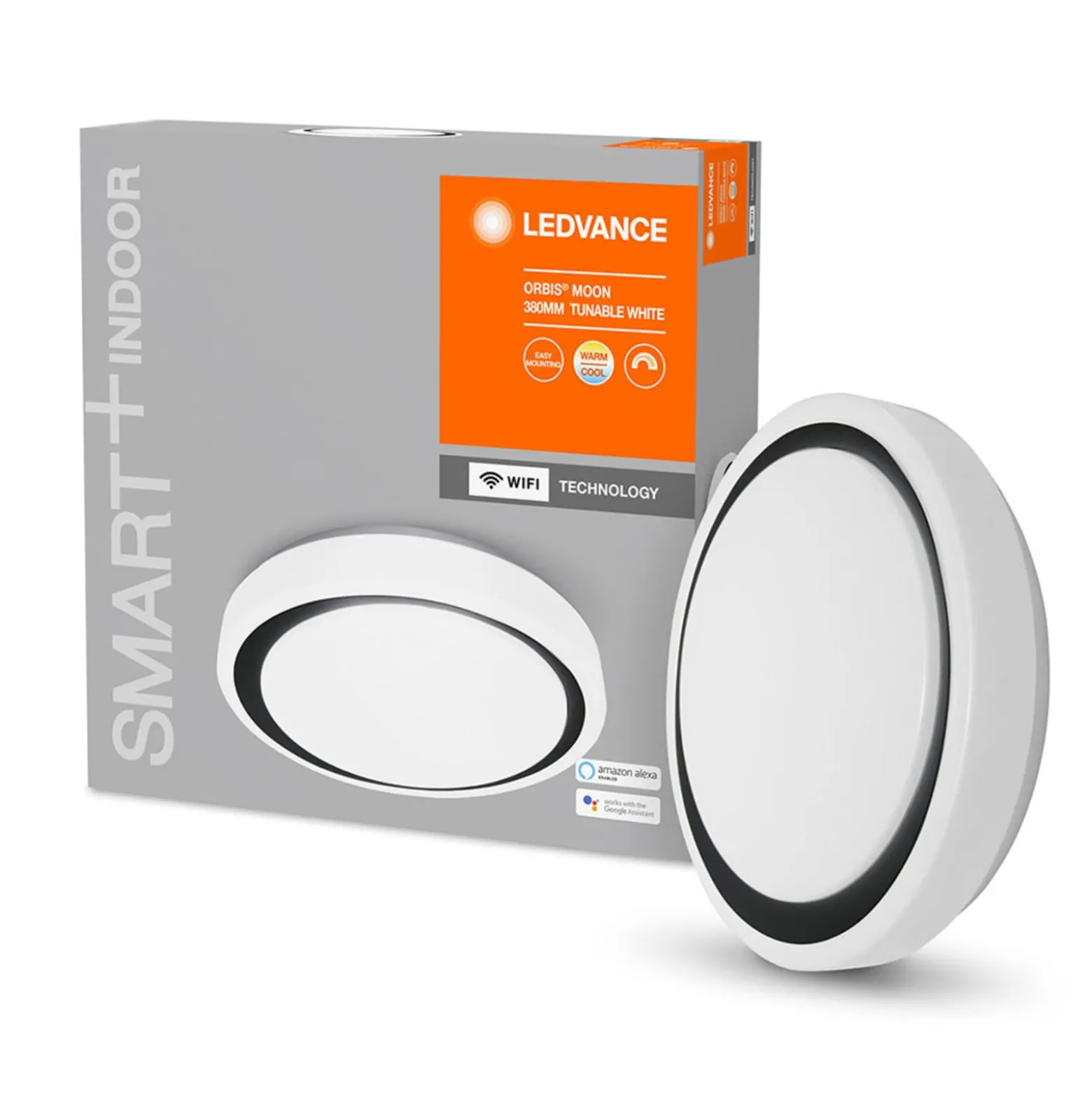 LEDVANCE SMART+ WiFi Orbis Moon CCT 38 cm musta