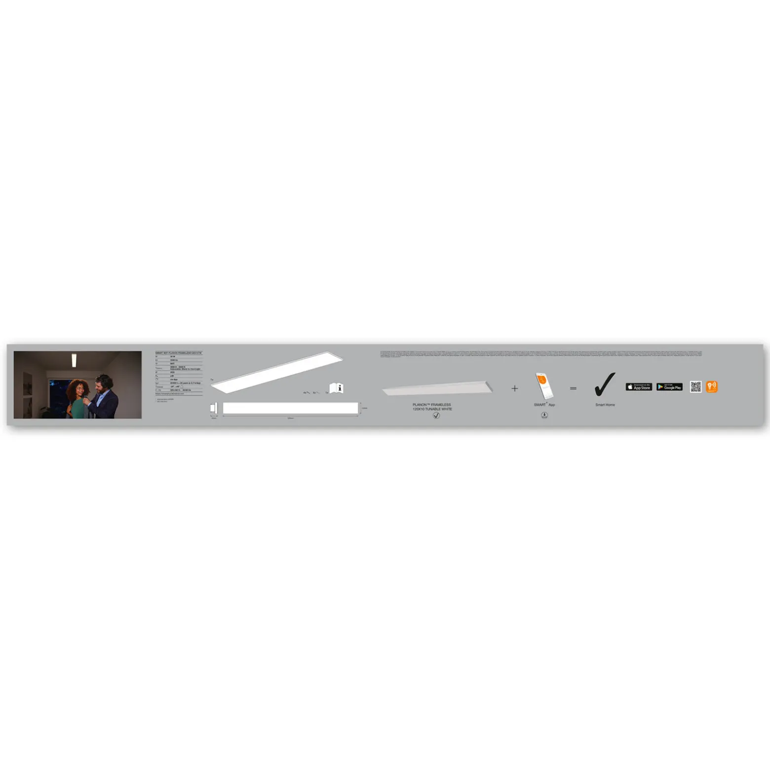 LEDVANCE SMART+ WiFi Planon-LED-paneeli CCT 120x10