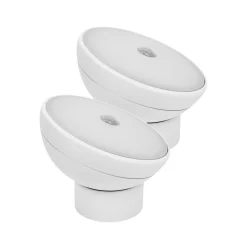 LED-yövalo Nova, anturi, valkoinen, muovi, 2-pack, 2 kpl