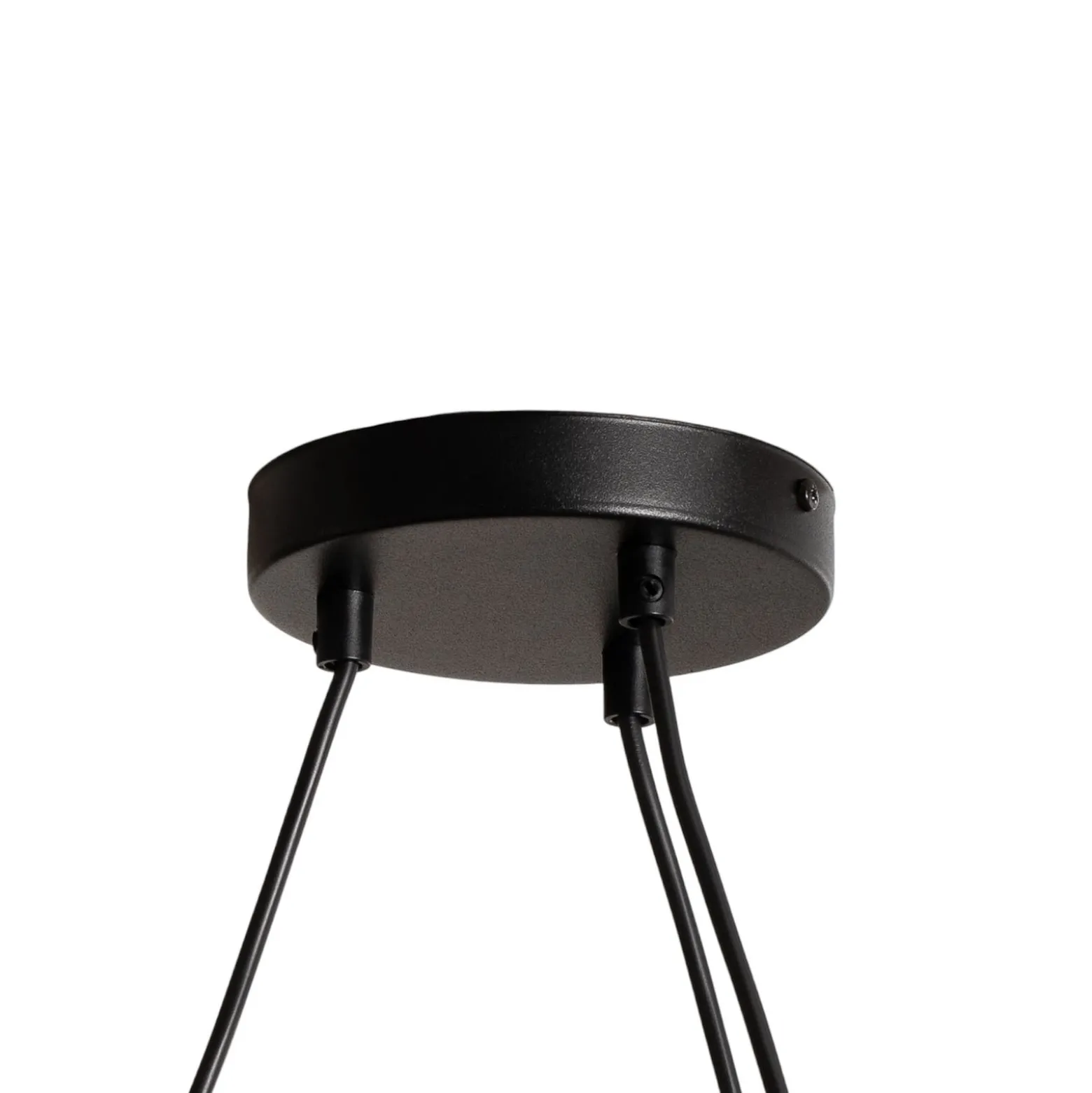 Libra olohuoneen valaisin, savunharmaa/musta, Ø 70 cm, 5-valo.