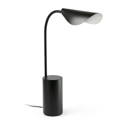 Liggera pöytävalaisin, musta, terästä, korkeus 27,9 cm