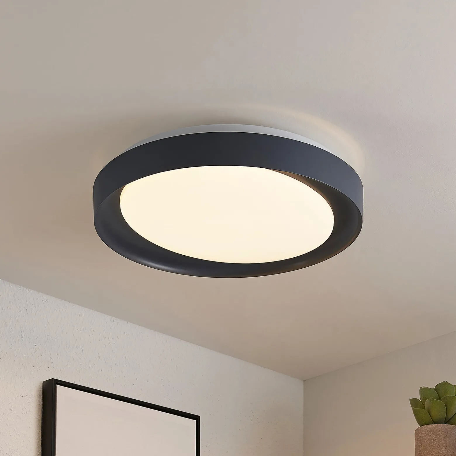 Lindby Alyano-LED-kattovalaisin RGB CCT, himmennys