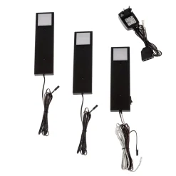 Lindby Amaryll LED-kaapinvalaisin, 3 kpl, musta