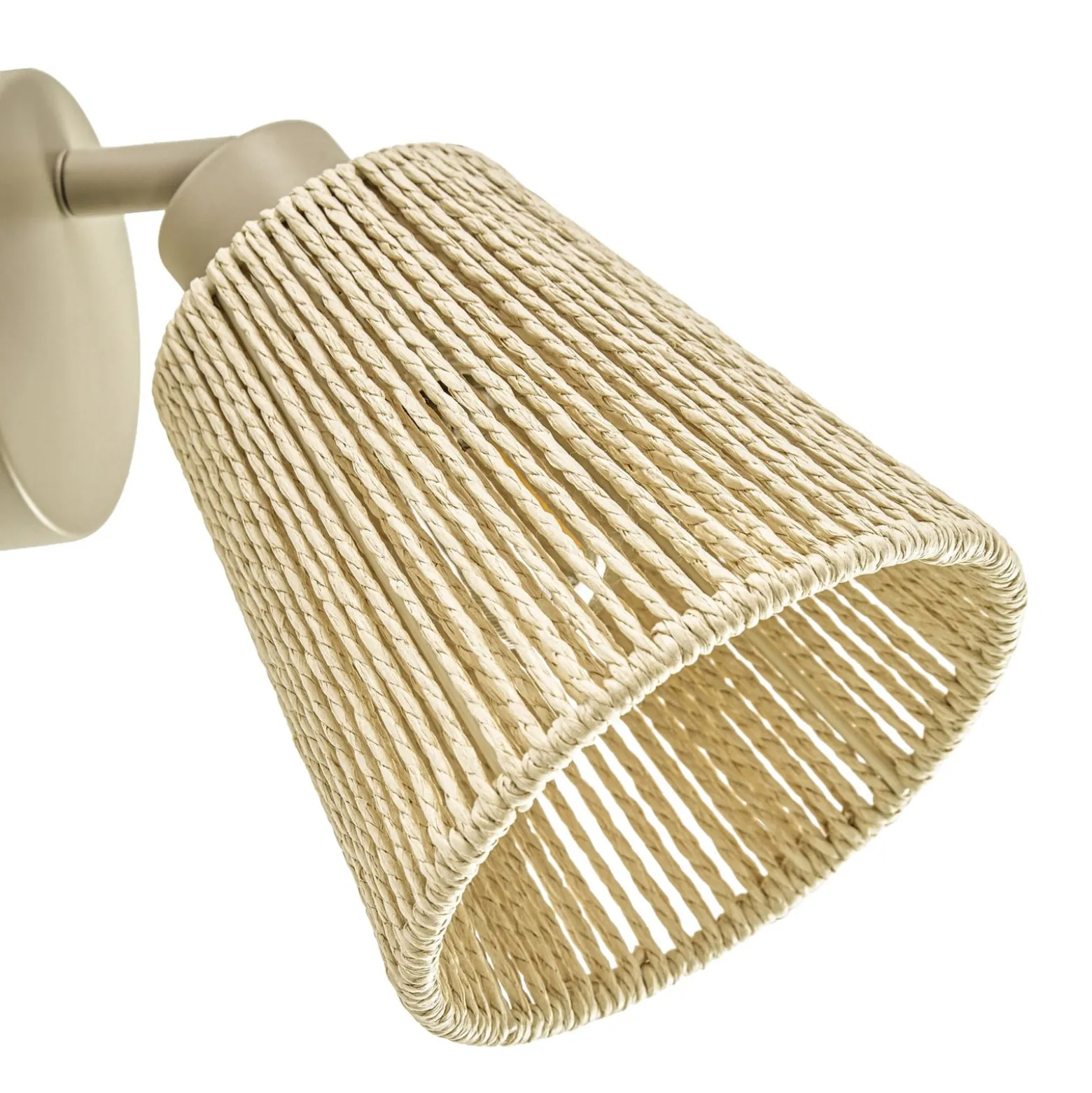 Lindby Anuva -seinäkohdevalaisin, beige, paperia, 1-lamppuinen, E14