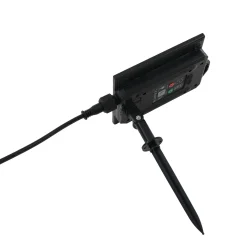 Lindby aurinkokäyttöinen LED-valaisin Balian, 3 kpl, musta, alumiini, 3000K