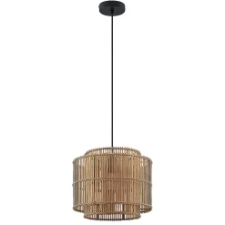 Lindby Bridga riippuvalaisin, Ø 35 cm, musta, bambu