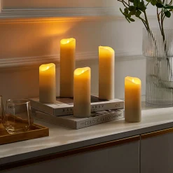 Lindby Candora LED-kynttilä 5 kpl, kaukosäädin