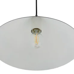 Lindby Clarine riippuvalaisin, musta/valkoinen, Ø 32 cm, metalli