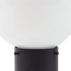 Lindby Dangan-pollarivalaisin, musta/opaalinen 60 cm, lasi, anturi