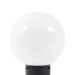 Lindby Dangan-pollarivalaisin, musta/opaalinen 60 cm, lasi, anturi