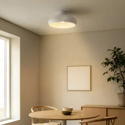 Lindby Elover kattovalaisin, beige, Ø 45 cm, rautaa