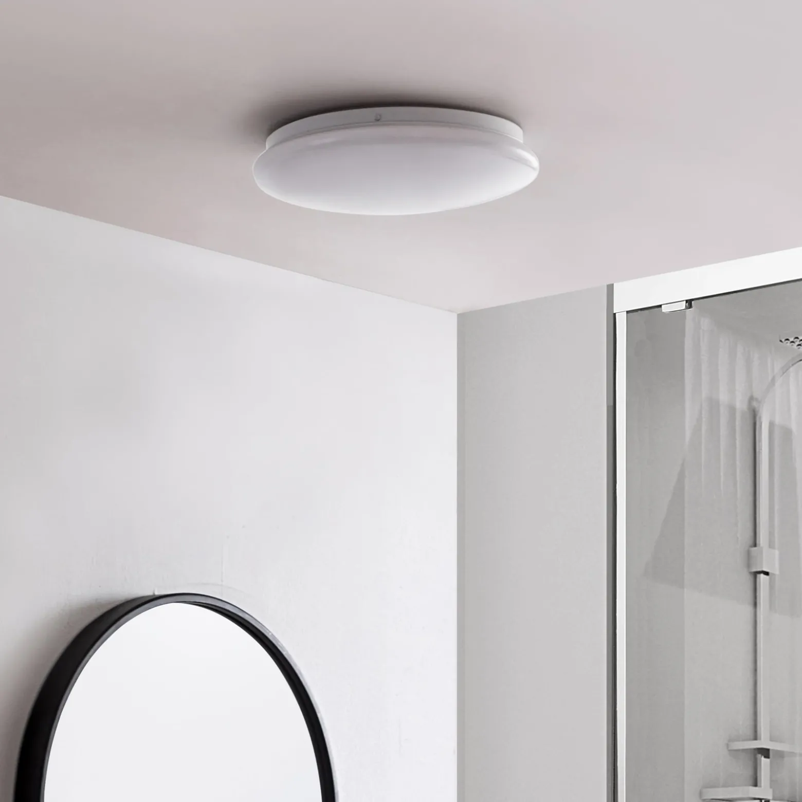 Lindby Emeryn LED-kattovalaisin, halkaisija 28 cm, valkoinen, 3 000 K
