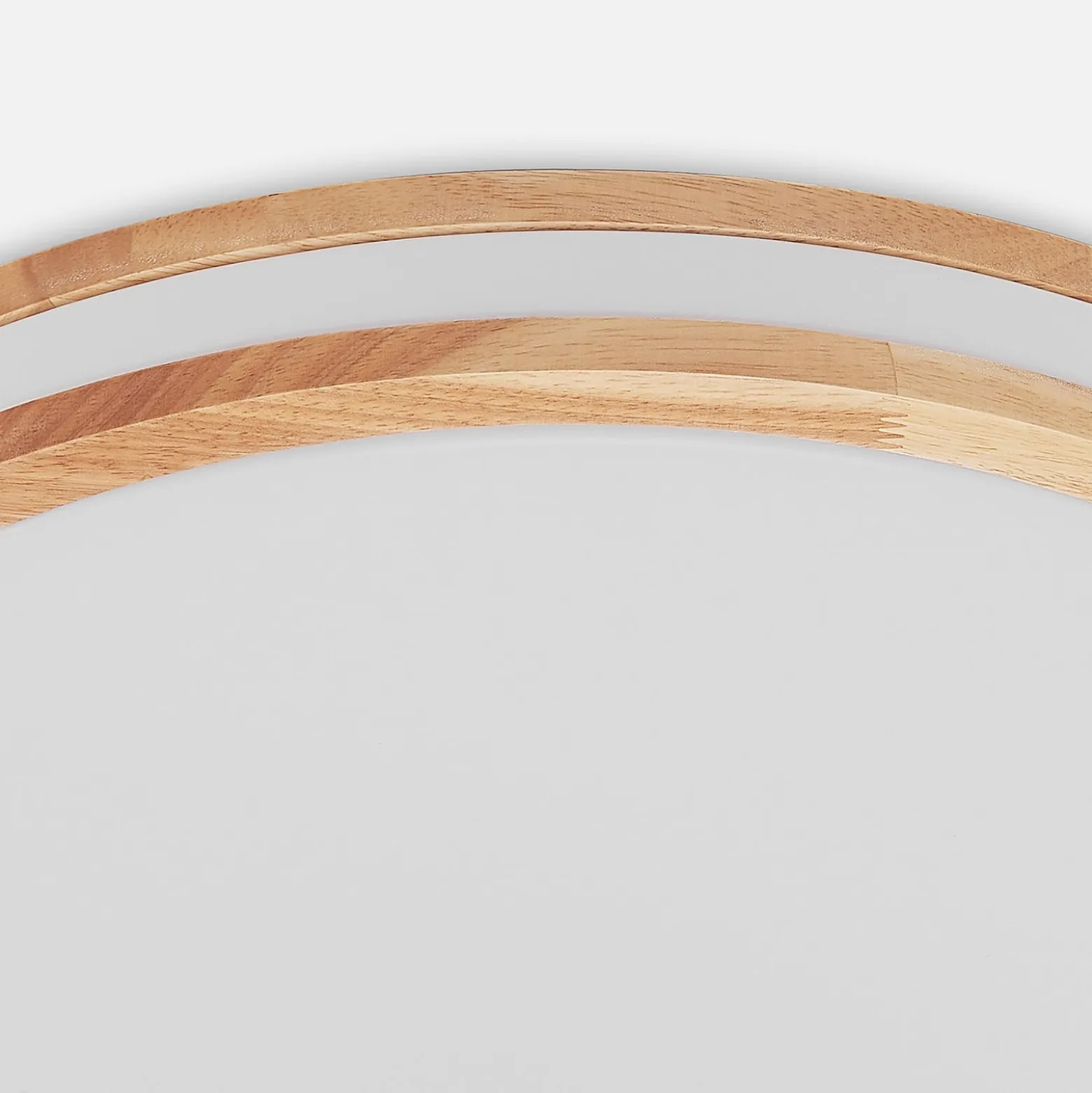 Lindby Emiva LED-kattovalaisin, 50 cm, vaalea puu, CCT