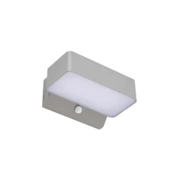 Lindby Fando LED-ulkoseinävalaisin, mattahopea, liiketunnistin, IP44