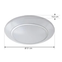 Lindby Felecina-LED-kattovalo, Ø 50,5 cm, RGBW