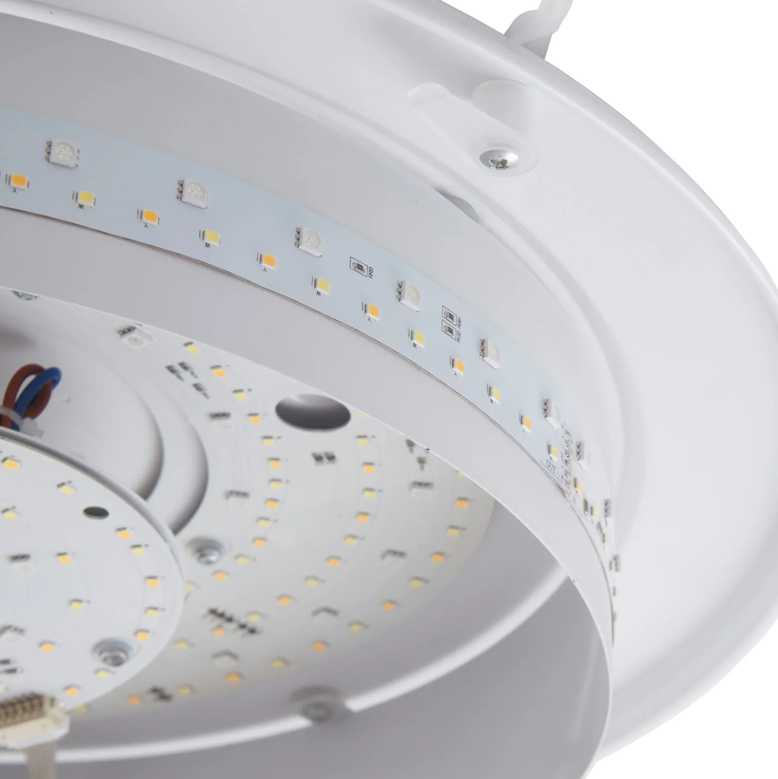 Lindby Felecina-LED-kattovalo, Ø 50,5 cm, RGBW