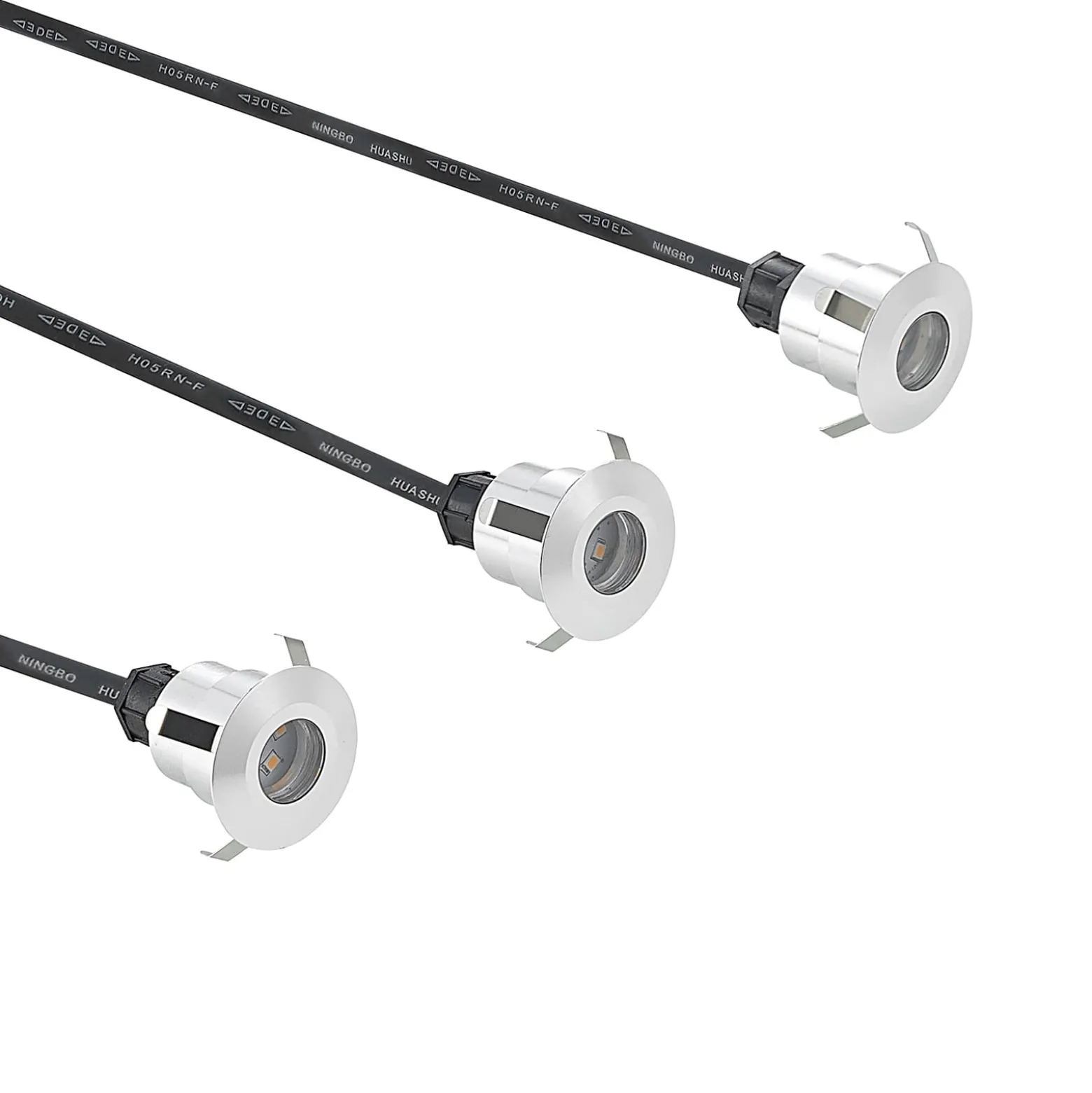 Lindby Gracelle -LED-uppovalo 3 kpl, pyöreä