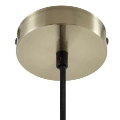 Lindby Hattie-riippuvalaisin, E27-pidin, messinki, Ø 4,7 cm