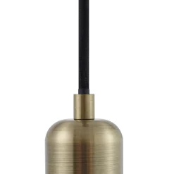Lindby Hattie-riippuvalaisin, E27-pidin, messinki, Ø 4,7 cm